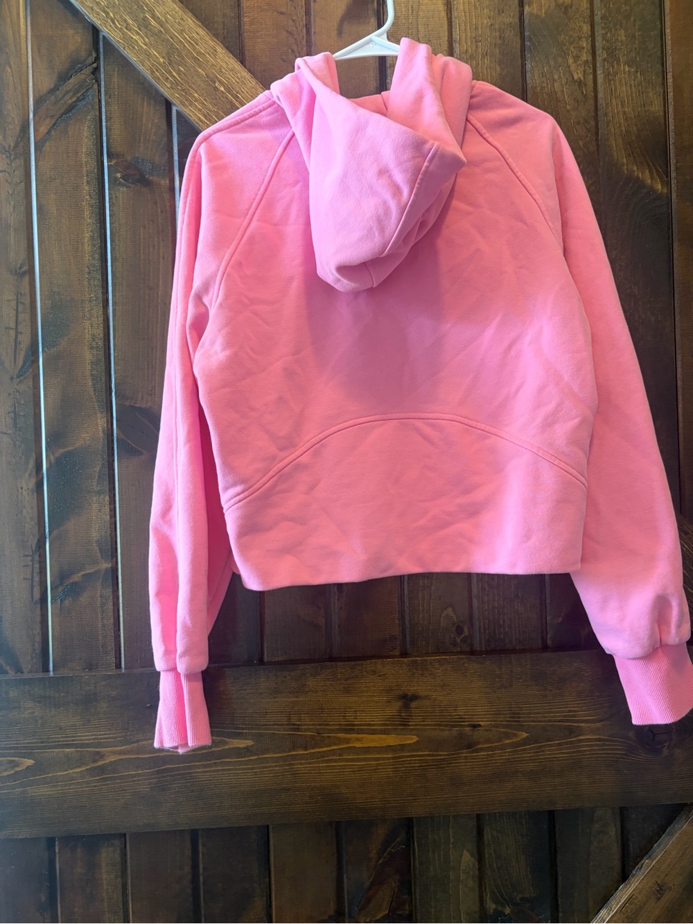 Pink Womens Half-Zip Hoodie Sweater - Picture 2 of 3